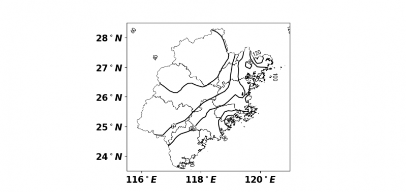 with conotur labels outside the map area