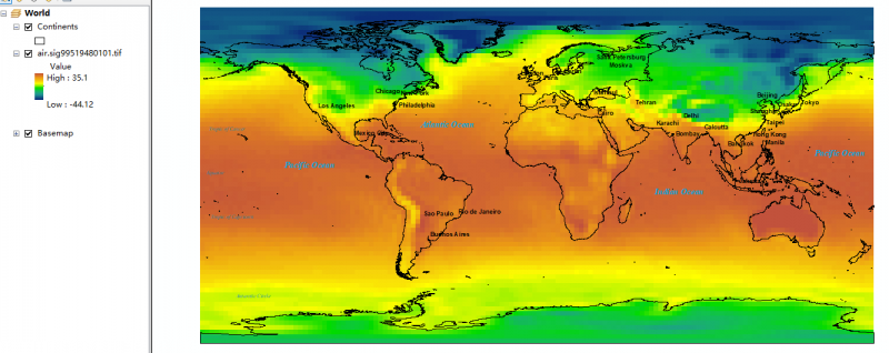 ��ͼ������NCEP���ص��¶����ݣ�