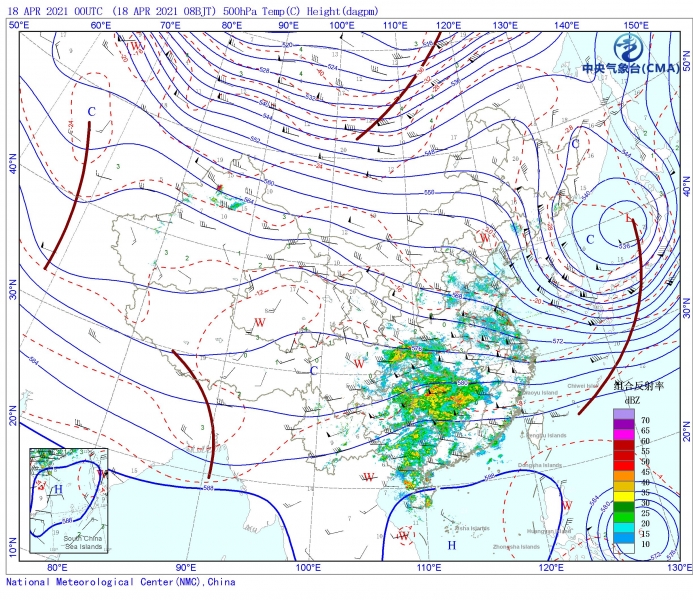 500hPa �������״�ͼ