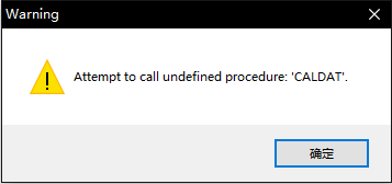DL����exe�ļ�ʱ��ʾδ����caldat����