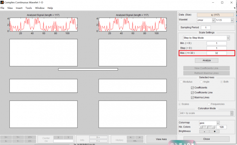 СComplex Continuous Wavelet 1-D